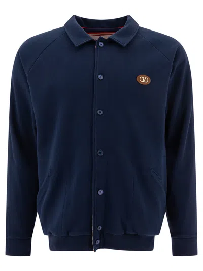 VALENTINO VALENTINO PIQUÉ BOMBER JACKET