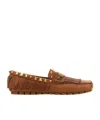 Valentino Driver Loafers In Brown