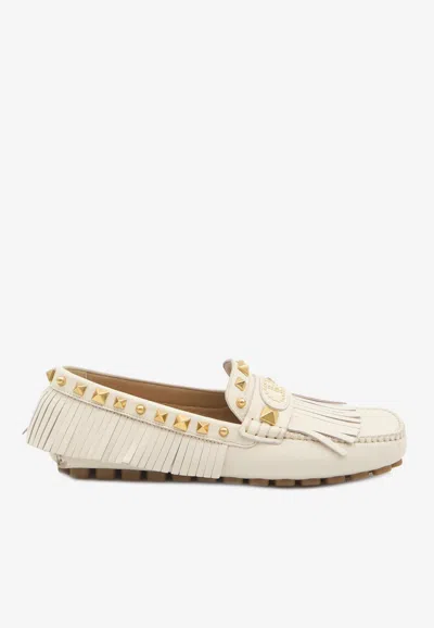 VALENTINO GARAVANI PLASTER CASTER LEATHER LOAFERS