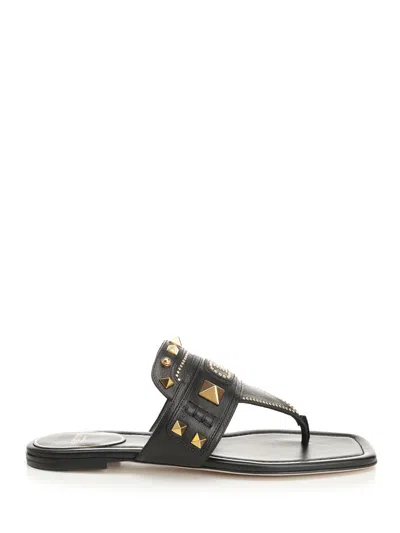 VALENTINO GARAVANI PLASTER CASTER SANDALS BLACK