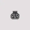 Valentino Crystal Decorative Hair Accessories In Black