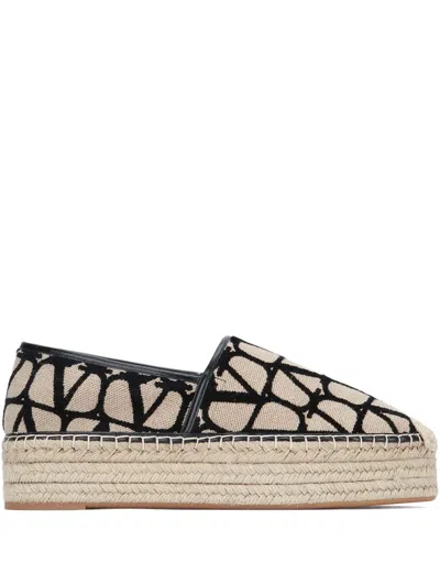 Valentino Garavani Platform Pattern Espadrilles
