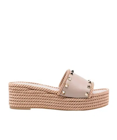 Valentino Garavani Platform Sandals In Multi