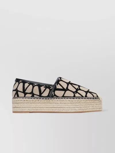 Valentino Garavani Platform Sole Geometric Pattern Espadrilles