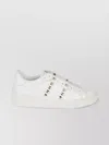 Valentino White Rockstud-embellished Low-top Sneakers