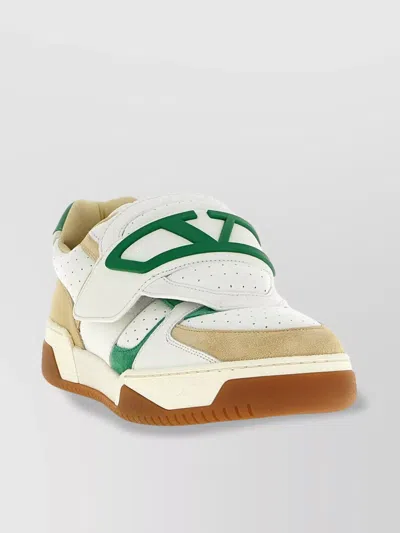 Valentino Garavani Sneaker Low Top Joie De Jouer White/beige/green In Multi