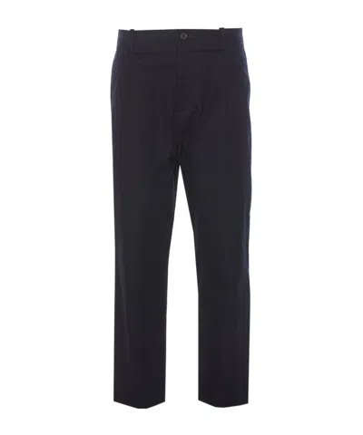 VALENTINO VALENTINO MID-RISE PLEATED STRAIGHT LEG TROUSERS