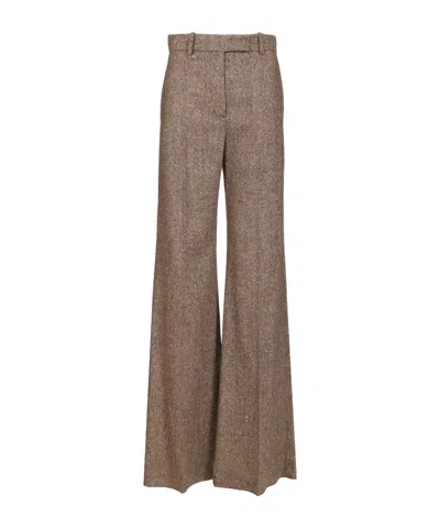 VALENTINO VALENTINO PLEAT DETAILED FLARED PANTS