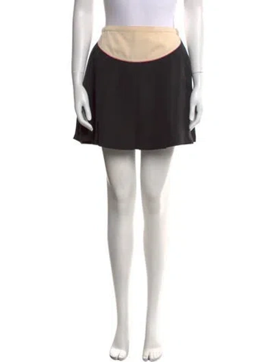 Pre-owned Valentino Pleated Accents Mini Skirt