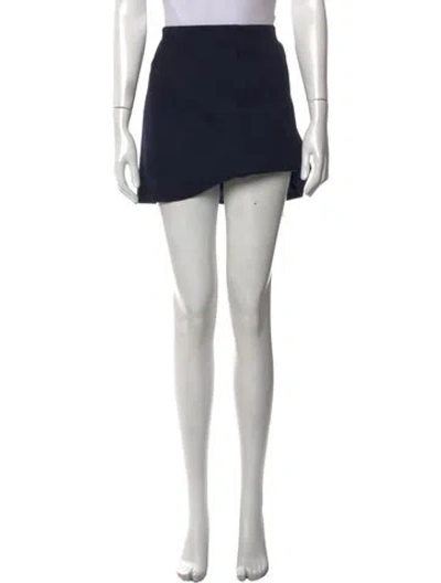 Pre-owned Valentino Pleated Accents Mini Skirt In Black