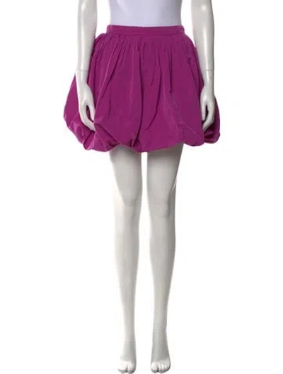 Pre-owned Valentino Pleated Accents Mini Skirt In Purple