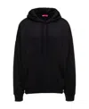 Valentino Vltn Logo Patch Relaxed Hoodie In Black