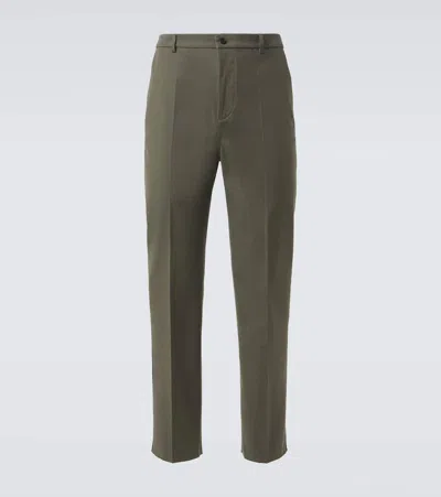 Valentino Gerade Hose Aus Baumwolle In Green