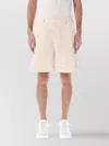 Valentino Ecru Cotton And Linen Bermuda Shorts