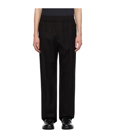 Valentino Pleated Detail Casual Pants In Black