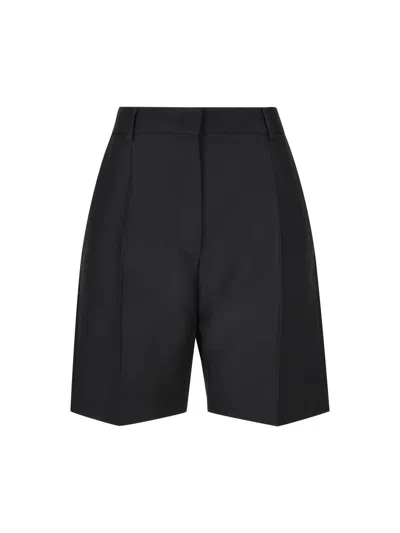 Valentino Grisaille Bermuda Shorts In Black