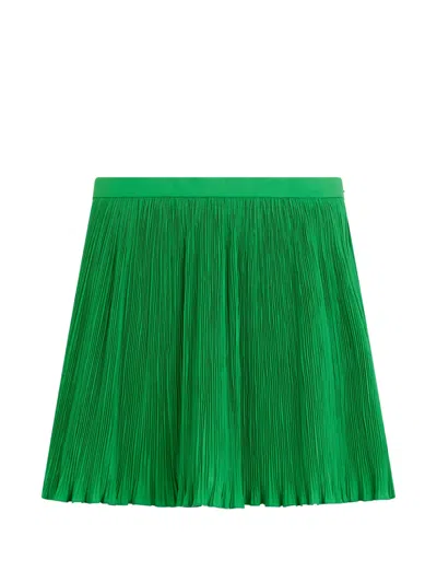 Valentino Pleated Mini Skirt In Multi