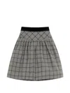 Valentino Check Wool Bermuda Shorts In Gray