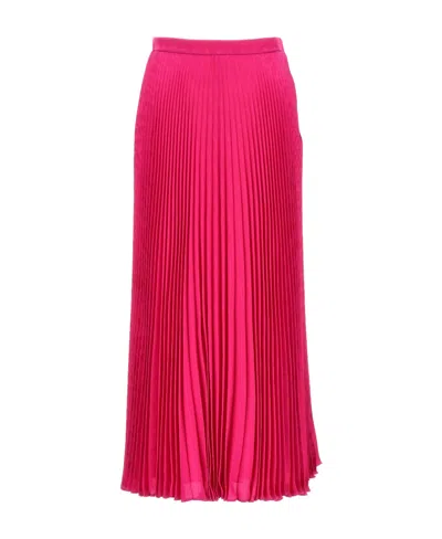 VALENTINO VALENTINO JACQUARD ICONOGRAPHE PLEATED SKIRT
