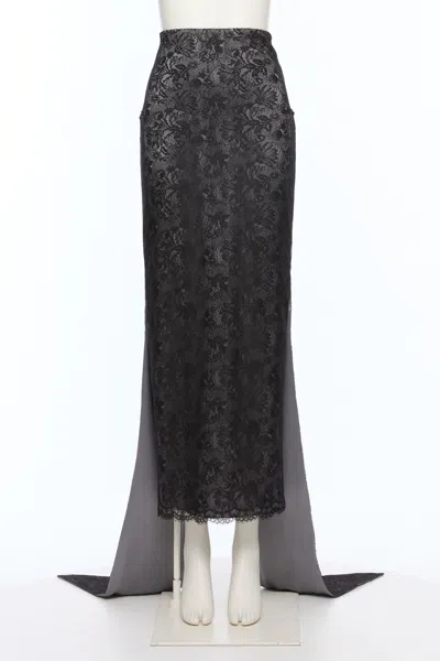 Valentino Pleated Skirt In Black