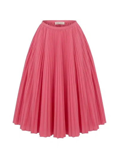 Valentino Pleated Skirt In Pink