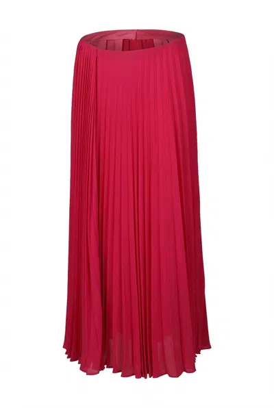 Valentino Pleated Skirt In Pink