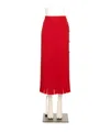 Valentino Pleated Skirts In Red