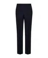 Valentino Pleated Straight Leg Trousers In Black