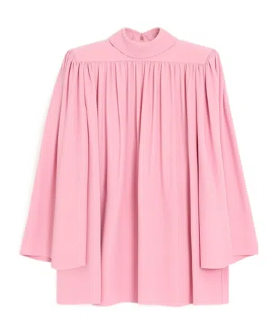 Valentino Pleated Top In Pink