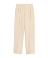Valentino Wool Gabardine Trousers With Turn-ups
