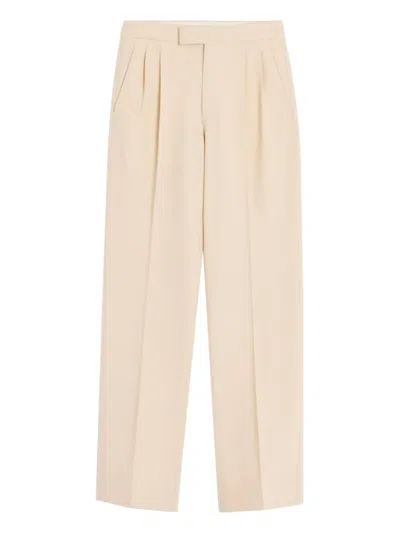 Valentino Pleated Trousers In Neutrals