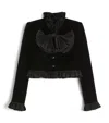 Valentino Velvet Jacket In Black