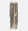 Valentino Plus De Pois Cotton And Silk Beach Cover-up