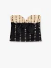 Valentino Plusdepois Print Chiffon Top With Handmade Draping And Bow Detail