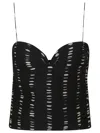 Valentino Plusdepois Print Top In Silk In Black