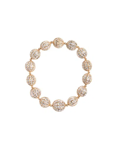 Valentino Garavani Poetique Des Gouttes Necklace In Gold/crystal