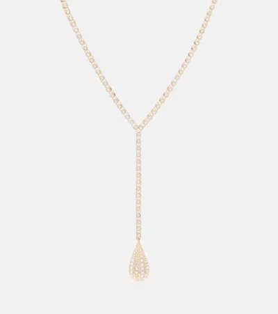 Valentino Garavani Poétique Des Gouttes Swarovski-embellished Necklace In White