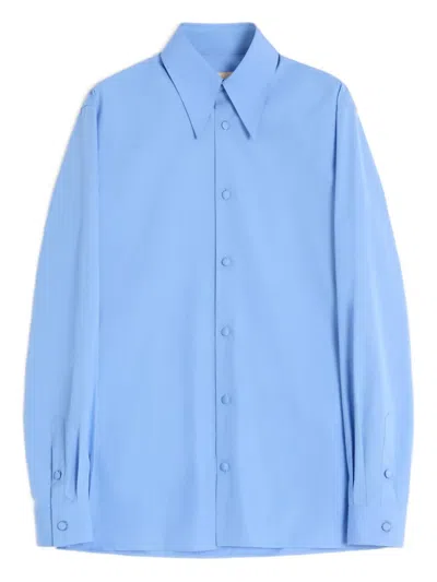 VALENTINO POINTED-COLLAR COTTON SHIRT