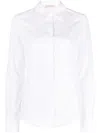 Valentino Pointed-collar Long-sleeve Shirt In White
