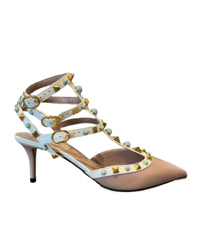 Valentino Garavani Pointed High-heeled Sandals In Multi