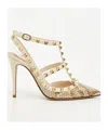 Valentino Pointed High-heeled Sandals In Nude