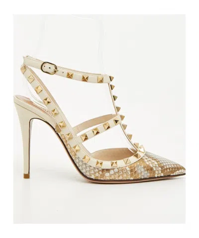 Valentino Garavani Pointed High-heeled Sandals In Nude