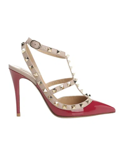 Valentino Garavani Pointed High-heeled Sandals In Red