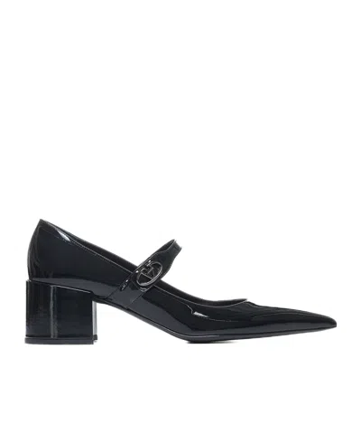 VALENTINO GARAVANI VALENTINO LOGO PLAQUE POINTED TOE PUMPS
