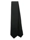Valentino Pointed-tip Wool Blend Tie In Black