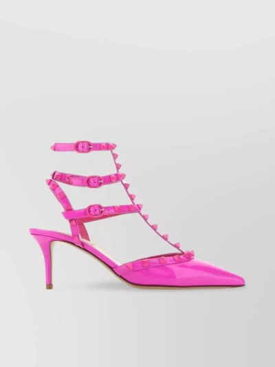 Valentino Garavani Rockstud Pointed Toe Pumps In Pink