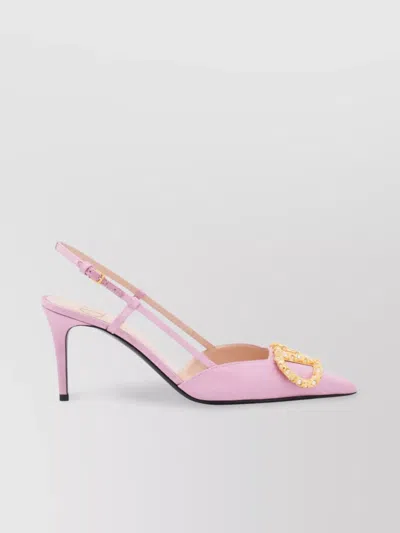 VALENTINO GARAVANI POINTED TOE STILETTO HEEL BUCKLE PUMP