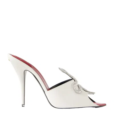 Valentino Garavani Pointed-toe High-heeled Sandals In White
