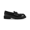Valentino Rockstud-embellished Leather Loafers In Black