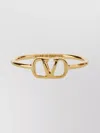 Valentino Polished Thin Band Vlogo Signature Ring